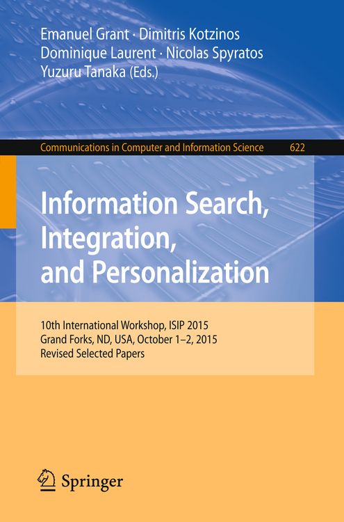 Produktbild: Information Search, Integration, and Personalization
