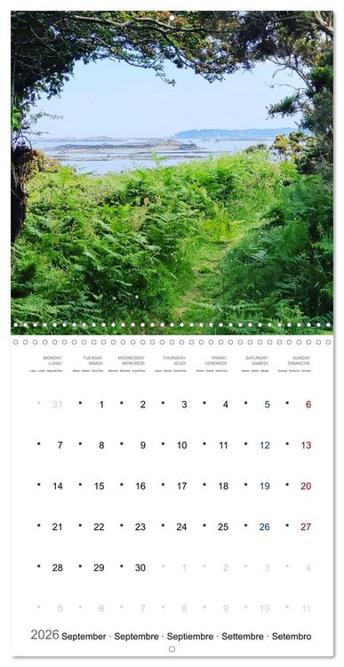 Produktbild: Les tr&eacute;sors de l'Armor (Calendrier mural carr&eacute; 2026 30x30 cm) Calendrier double avec une page pour vos prises de notes