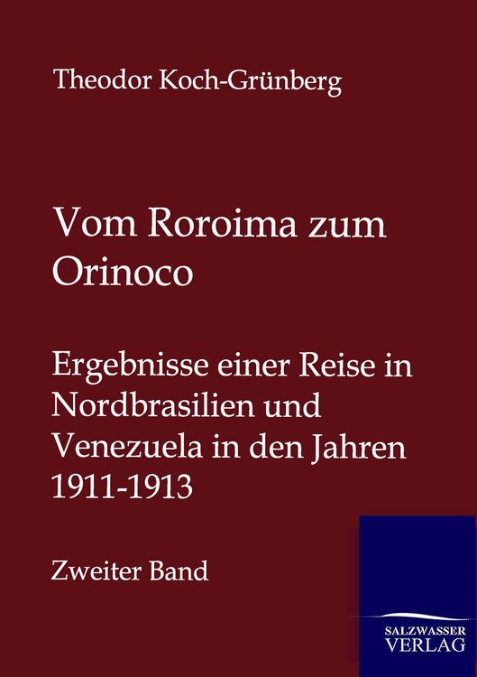 Produktbild: Vom Roroima zum Orinoco