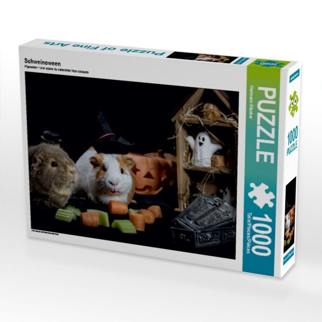 Produktbild: CALVENDO Puzzle Schweinoween | 1000 Teile Lege-Gr&ouml;&szlig;e 64x48cm Foto-Puzzle f&uuml;r gl&uuml;ckliche Stunden