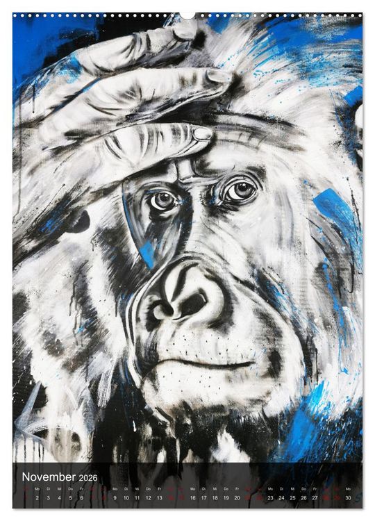 Produktbild: Gem&auml;lde der Werkserie: Auf der Roten Liste (Wandkalender 2026 DIN A2 hoch), CALVENDO Monatskalender