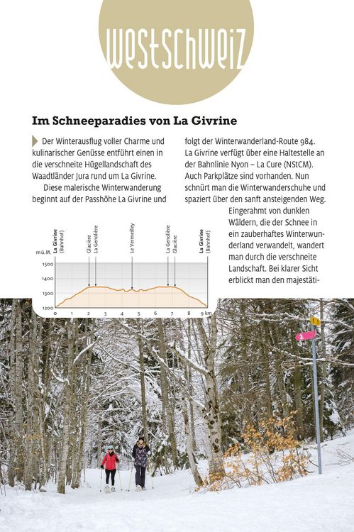 Produktbild: K&uuml;mmerly+Frey Erlebnis Schweiz Wandern im Winter - Wanderf&uuml;hrer