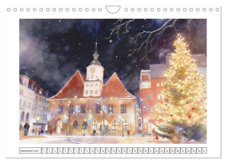 Produktbild: Historische Altst&auml;dte in Th&uuml;ringen (Wandkalender 2027 DIN A4 quer), CALVENDO Monatskalender