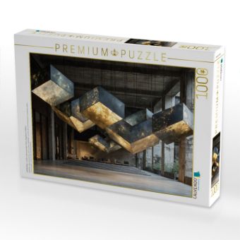 Produktbild: CALVENDO Puzzle LUXON RAW - Licht in seiner pursten Form, eingefasst in Beton | 1000 Teile Lege-Gr&ouml;&szlig;e 64x48cm Foto-Puzzle f&uuml;r gl&uuml;ckliche Stunden