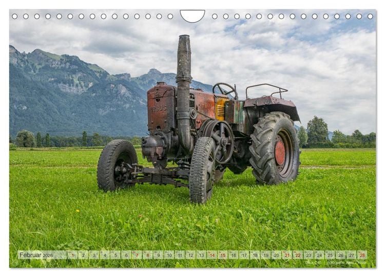 Produktbild: Traktoren &ndash; Nostalgie auf dem Bauernhof (Wandkalender 2026 DIN A4 quer), CALVENDO Monatskalender