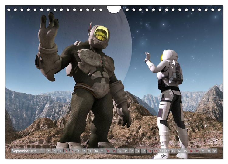 Produktbild: Science Fiction Visionen (Wandkalender 2026 DIN A4 quer), CALVENDO Monatskalender