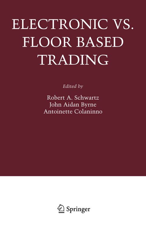 Produktbild: Electronic vs. Floor Based Trading