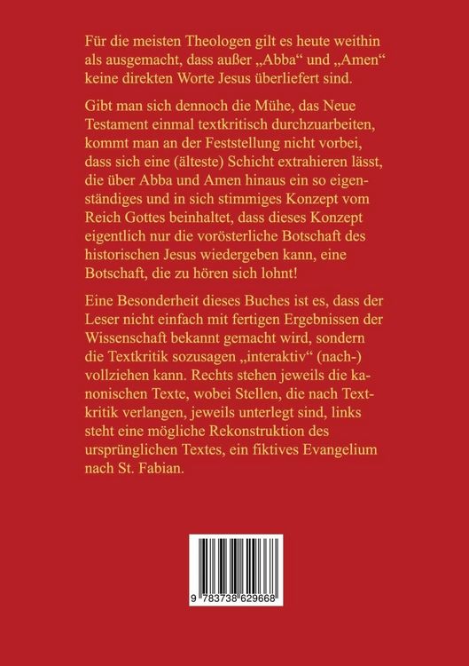 Produktbild: Das Ur-Evangelium, Eine textkritische Ann&auml;herung