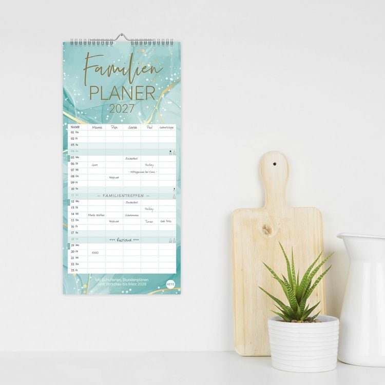 Produktbild: Watercolor Familienplaner 2027