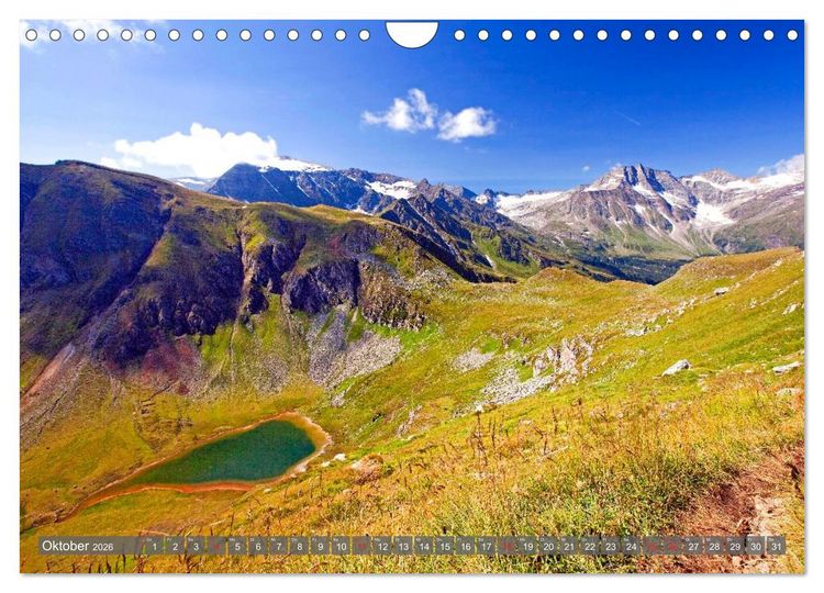 Produktbild: Berge - Gletscher - Seen (Wandkalender 2026 DIN A4 quer), CALVENDO Monatskalender