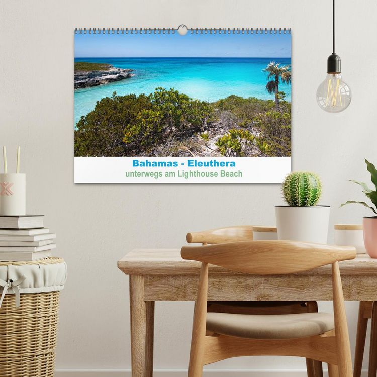 Produktbild: Bahamas-Eleuthera unterwegs am Lighthouse Beach (Wandkalender 2026 DIN A3 quer), CALVENDO Monatskalender