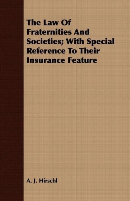 Produktbild: Law Of Fraternities & Societie