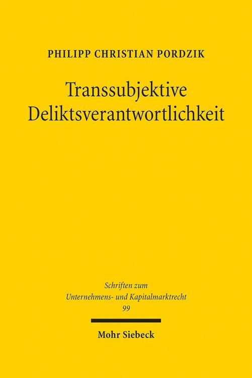 Produktbild: Transsubjektive Deliktsverantwortlichkeit