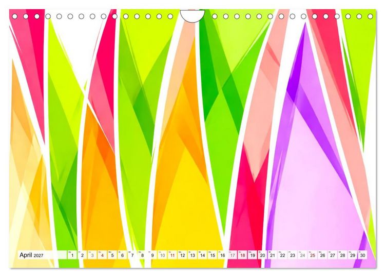 Produktbild: Dynamische Farbwelten (Wandkalender 2027 DIN A4 quer), CALVENDO Monatskalender