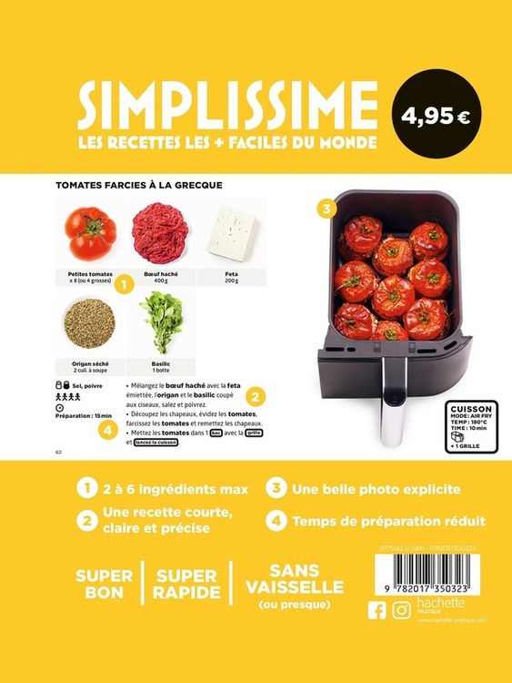 Produktbild: 1 plat et c'est tout ! : air fryer ninja