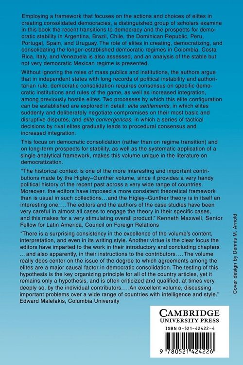 Produktbild: Elites and Democratic Consolidation in Latin America and Southern Europe