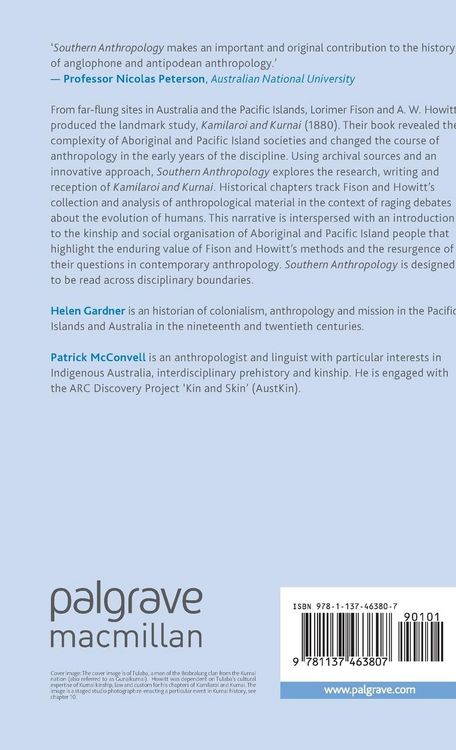 Produktbild: Southern Anthropology - a History of Fison and Howitt&rsquo;s Kamilaroi and Kurnai