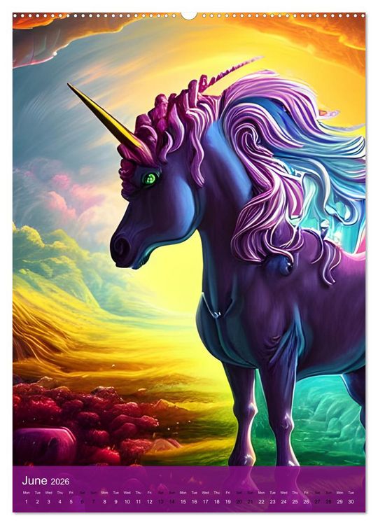 Produktbild: Zombiecorns (Wall Calendar 2026 DIN A2 portrait), CALVENDO 12 Month Wall Calendar