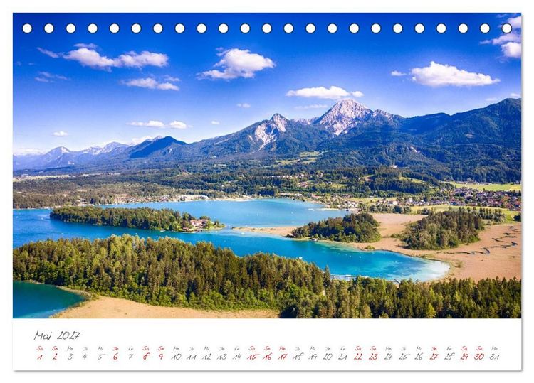 Produktbild: Der wundersch&ouml;ne Faaker See in K&auml;rnten (Tischkalender 2027 DIN A5 quer), CALVENDO Monatskalender
