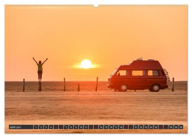 Produktbild: Vanlife - Gl&uuml;cklich auf vier R&auml;dern (Wandkalender 2027 DIN A2 quer), CALVENDO Monatskalender
