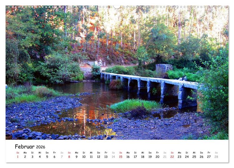 Produktbild: Jakobsweg - Camino Portugues (Wandkalender 2026 DIN A2 quer), CALVENDO Monatskalender