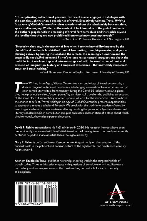Produktbild: Travel Writing in an Age of Global Quarantine