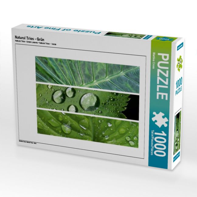 Produktbild: CALVENDO Puzzle Natural Trios - Gr&uuml;n | 1000 Teile Lege-Gr&ouml;&szlig;e 64x48cm Foto-Puzzle f&uuml;r gl&uuml;ckliche Stunden
