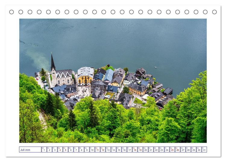 Produktbild: Traumziel Hallstatt in &Ouml;sterreich (Tischkalender 2026 DIN A5 quer), CALVENDO Monatskalender