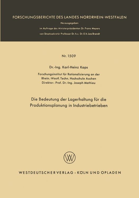 Produktbild: Die Bedeutung der Lagerhaltung f&uuml;r die Produktionsplanung in Industriebetrieben