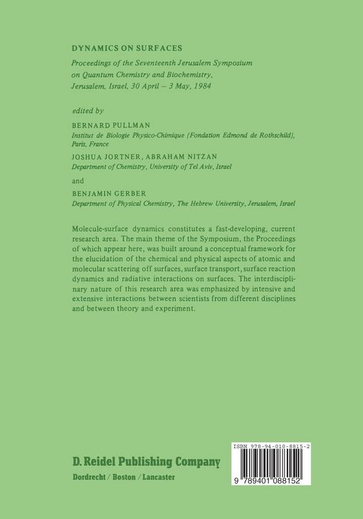Produktbild: Dynamics on Surfaces