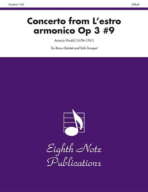 Produktbild: Vivaldi, A: Concerto (from l'Estro Armonico, Op 3 #9)