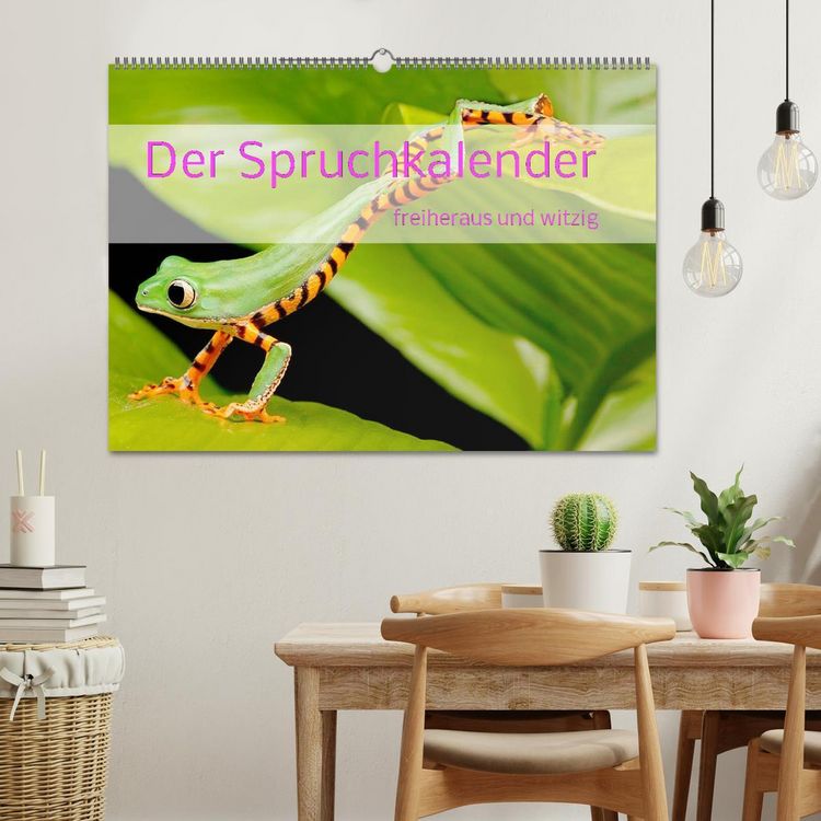 Produktbild: Der Spruchkalender - freiheraus und witzig (Wandkalender 2026 DIN A2 quer), CALVENDO Monatskalender