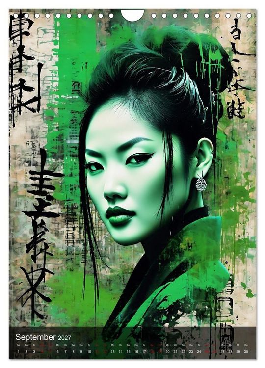 Produktbild: Geisha - Asian Spirit (Wandkalender 2027 DIN A4 hoch), CALVENDO Monatskalender