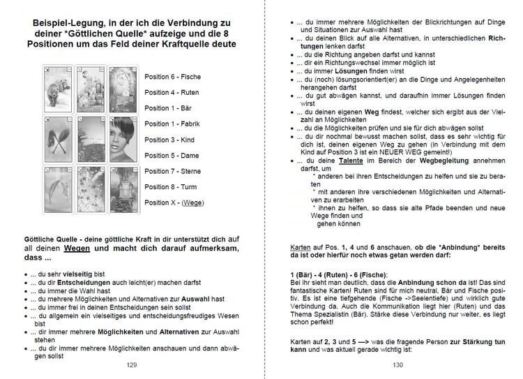 Produktbild: Lenormand Deutung geistige Welt &bdquo;Verbindung mit den Engeln, H&ouml;heres Selbst oder Jenseitskontakt&ldquo;