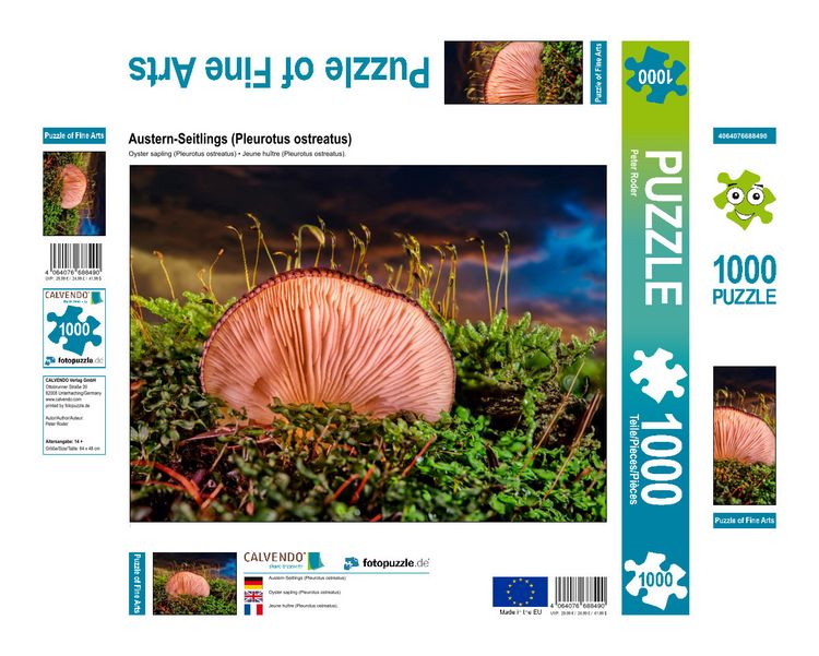 Produktbild: CALVENDO Puzzle Austern-Seitlings (Pleurotus ostreatus) 1000 Teile Lege-Gr&ouml;&szlig;e 640 x 480 cm Foto-Puzzle Bild von Peter Roder