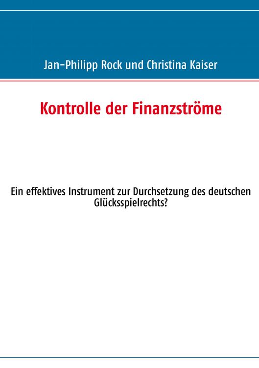 Produktbild: Kontrolle der Finanzstr&ouml;me