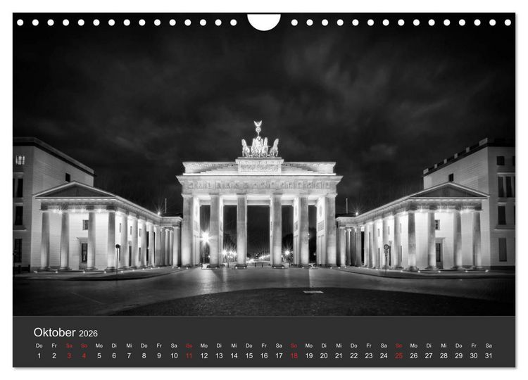 Produktbild: URBANE FOTOGRAFIE Zw&ouml;lf klassische Impressionen (Wandkalender 2026 DIN A4 quer), CALVENDO Monatskalender