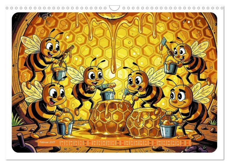 Produktbild: Lustige Bienchen - Comic (Wandkalender 2027 DIN A3 quer), CALVENDO Monatskalender
