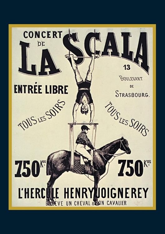 Produktbild: Carnet Blanc, Affiche La Scala "L'Hercule"