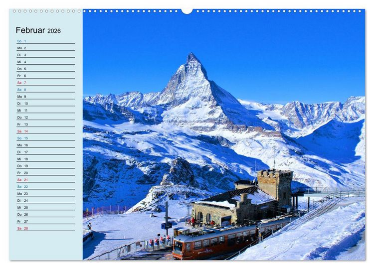 Produktbild: Faszination Horu Fotoimpressionen vom Matterhorn (Wandkalender 2026 DIN A2 quer), CALVENDO Monatskalender