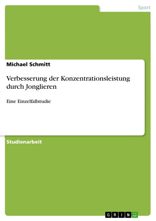 Produktbild: Verbesserung der Konzentrationsleistung durch Jonglieren