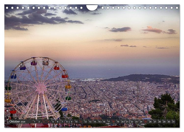 Produktbild: Barcelona Impressionen (Wandkalender 2026 DIN A4 quer), CALVENDO Monatskalender