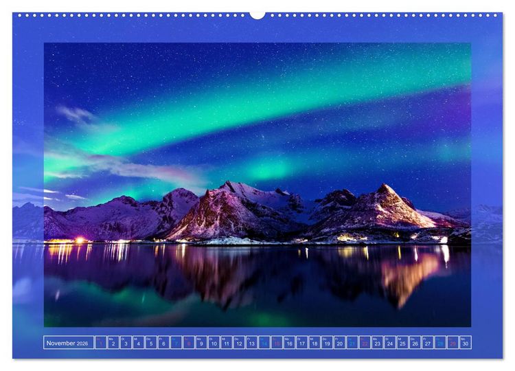 Produktbild: Faszination Spiegelung - in der Natur (hochwertiger Premium Wandkalender 2026 DIN A2 quer), Kunstdruck in Hochglanz