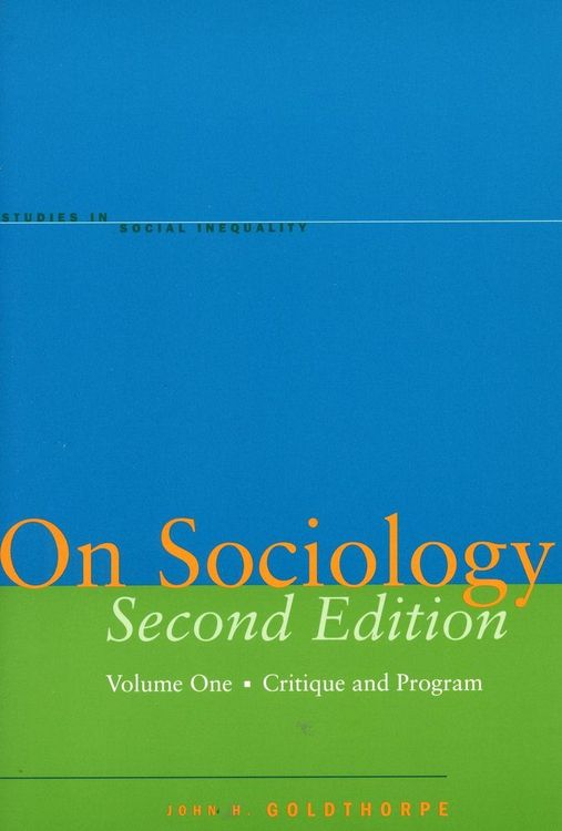 Produktbild: On Sociology Second Edition Volume One
