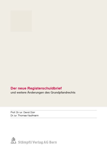 Produktbild: Der neue Registerschuldbrief