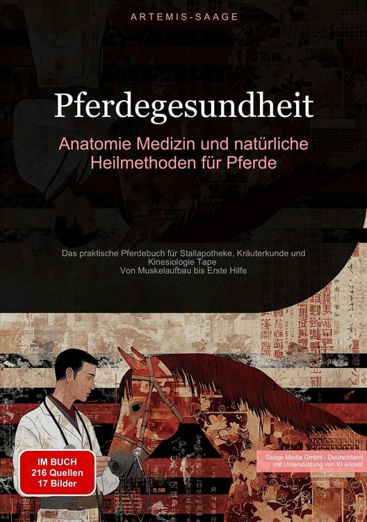 Produktbild: Pferdegesundheit: Anatomie, Medizin und nat&uuml;rliche Heilmethoden f&uuml;r Pferde