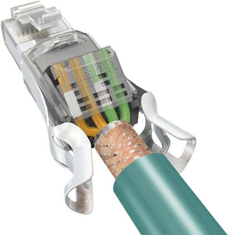 Produktbild: Phoenix Contact 1419001 Sensor-/Aktor-Datensteckverbinder Stecker, gerade Polzahl Sensoren: 8P8C 1 St.