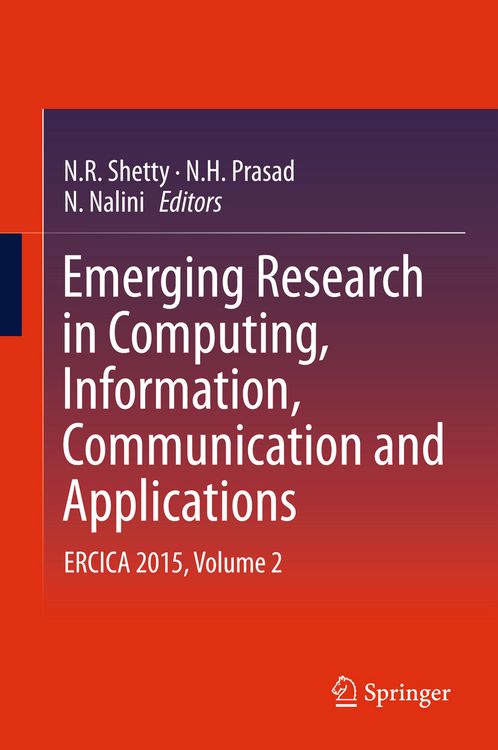 Produktbild: Emerging Research in Computing, Information, Communication and Applications