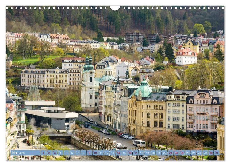 Produktbild: Karlovy Vary - Stadt der heilenden Quellen (Wandkalender 2026 DIN A3 quer), CALVENDO Monatskalender