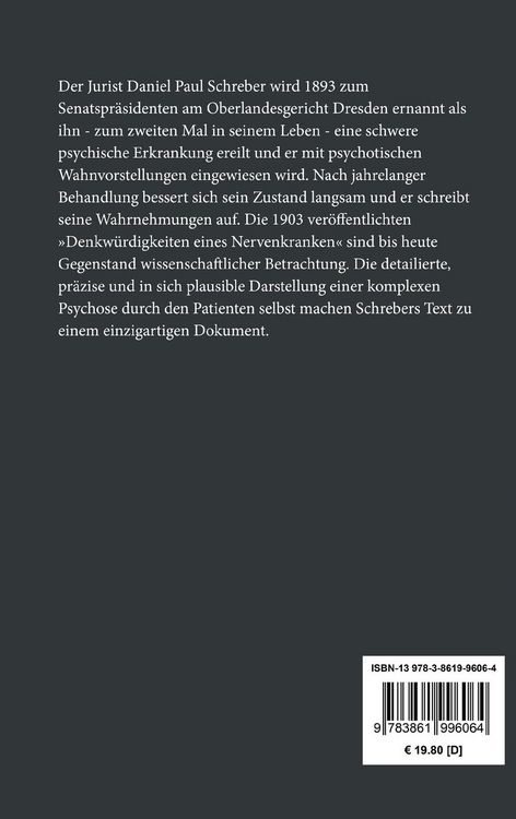 Produktbild: Denkw&uuml;rdigkeiten eines Nervenkranken